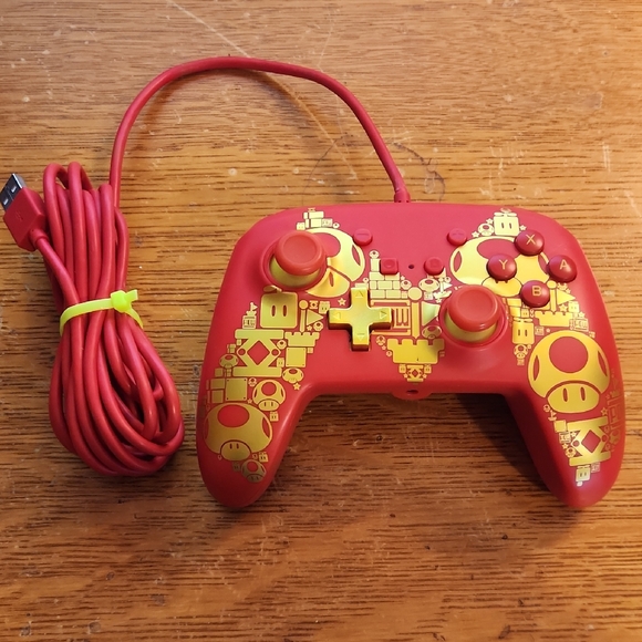 Nintendo Other - Power A Super Mario Golden M Wired Controller